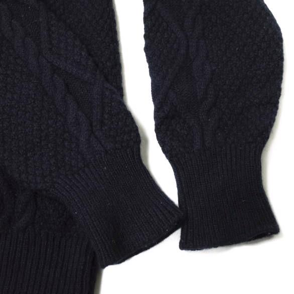 WILLIAM LOCKIE x UNITED ARROWS ウィリアムロッキー 別注 ケーブルクルーネックニット 38 ネイビー セーター アラン プルオーバー g15031 |  | 04