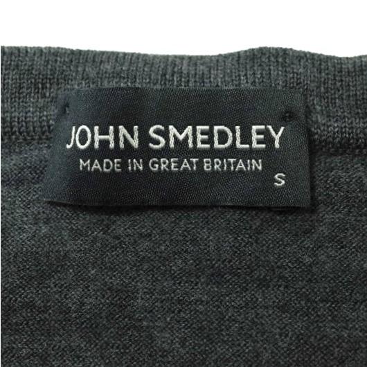 JOHN SMEDLEY ジョンスメドレー イギリス製 エクストラファインメリノウール Uネックニット S グレー セーター プルオーバー g15034 |  | 02