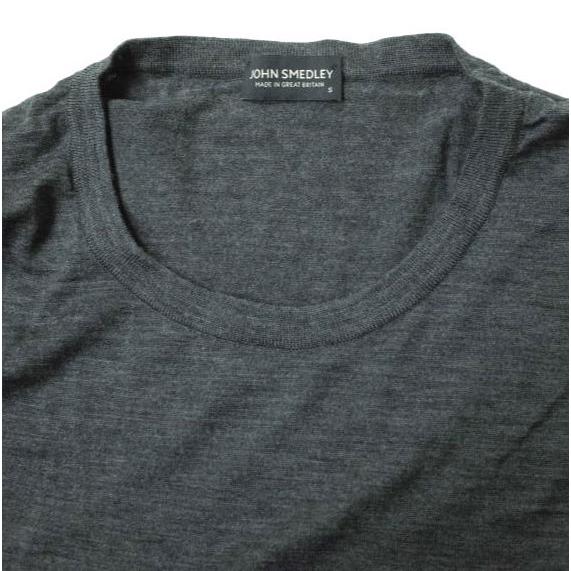 JOHN SMEDLEY ジョンスメドレー イギリス製 エクストラファインメリノウール Uネックニット S グレー セーター プルオーバー g15034 |  | 03