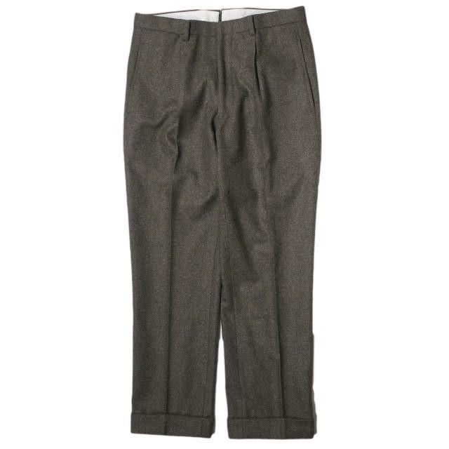 KENNETH FIELD ケネスフィールド BIRDS EYE WOOL FLANNEL SUITS 60s SPORTS COAT ＆ TRIM TROUSER 1P BROWN スーツ セットアップ g15050 |  | 03