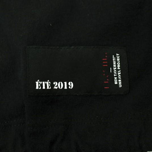 UNRAVEL PROJECT アンレーベルプロジェクト JERSEY DRAWSTRING HOODIE ワッフルレイヤード プルオーバーパーカー S ブラック BEN TAVERNITI |  | 06