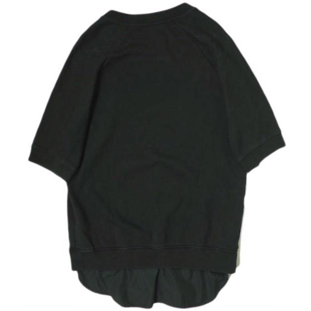 3.1 Phillip Lim フィリップリム SS SWEATSHIRT W POPLIN SHIRT TALL シャツレイヤード ショートスリーブスウェット F181-2485LWFM M Black |  | 01