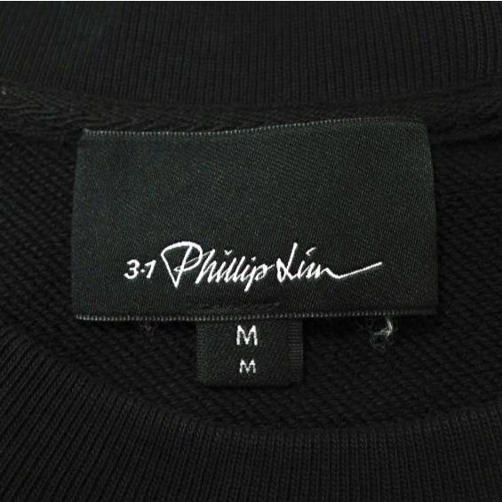 3.1 Phillip Lim フィリップリム SS SWEATSHIRT W POPLIN SHIRT TALL シャツレイヤード ショートスリーブスウェット F181-2485LWFM M Black |  | 02