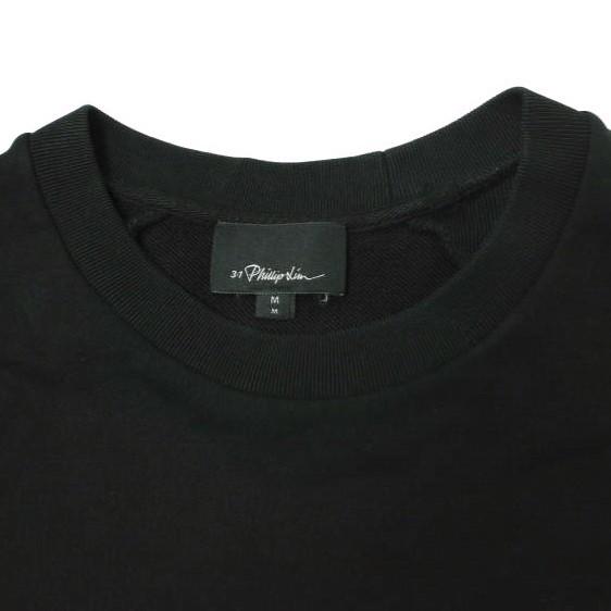 3.1 Phillip Lim フィリップリム SS SWEATSHIRT W POPLIN SHIRT TALL シャツレイヤード ショートスリーブスウェット F181-2485LWFM M Black |  | 03