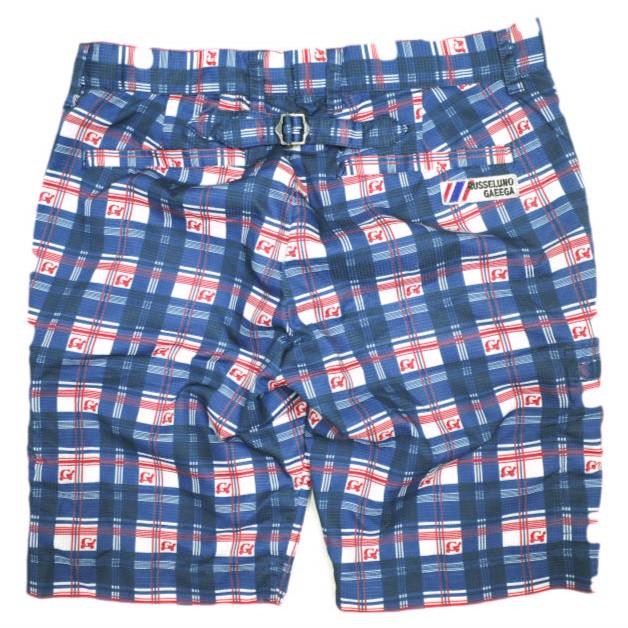 RUSSELUNO ラッセルノ ポリエステルメッシュ チェックプリントショーツ RG-41245 4 BLUE ゴルフウェア GAEEGA ショートパンツ ボトムス |  | 01