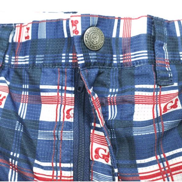 RUSSELUNO ラッセルノ ポリエステルメッシュ チェックプリントショーツ RG-41245 4 BLUE ゴルフウェア GAEEGA ショートパンツ ボトムス |  | 05