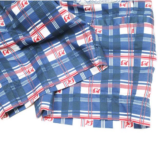 RUSSELUNO ラッセルノ ポリエステルメッシュ チェックプリントショーツ RG-41245 4 BLUE ゴルフウェア GAEEGA ショートパンツ ボトムス |  | 06