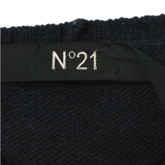 N°21 ヌメロヴェントゥーノ アルパカーボーダークルーネックニット ?P15IN1M0A0067074 46 ネイビー セーター プルオーバー g15088 |  | 02