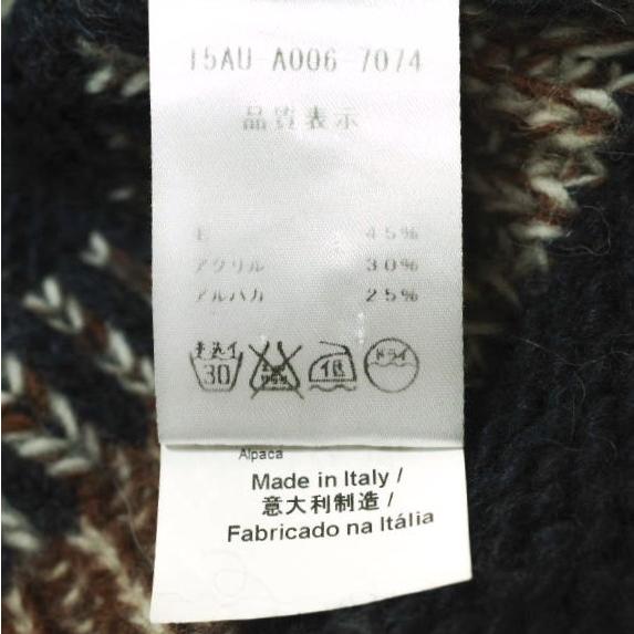 N°21 ヌメロヴェントゥーノ アルパカーボーダークルーネックニット ?P15IN1M0A0067074 46 ネイビー セーター プルオーバー g15088 |  | 06