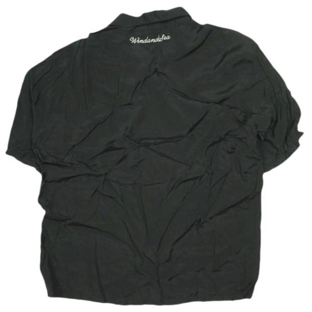 WIND AND SEA ウィンダンシー 日本製 Sandiego レーヨンオープンカラーシャツ L BLACK 半袖 開襟 アロハ トップス g15098 |  | 01