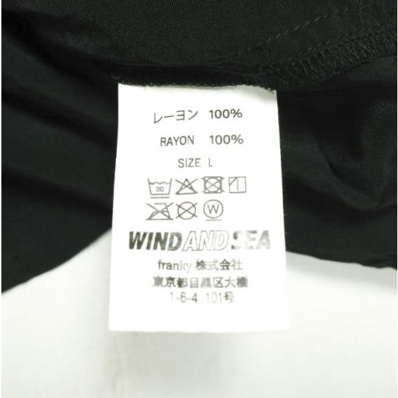 WIND AND SEA ウィンダンシー 日本製 Sandiego レーヨンオープンカラーシャツ L BLACK 半袖 開襟 アロハ トップス g15098 |  | 06