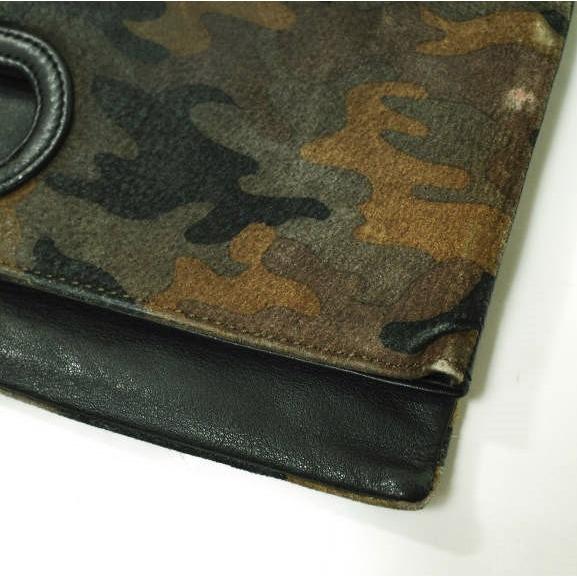 ISAMU KATAYAMA BACKLASH イサムカタヤマバックラッシュ SEDUCTION TRAP カモフラージュスエードクラッチバッグ BLACK/CAMO カバン g15104 |  | 07