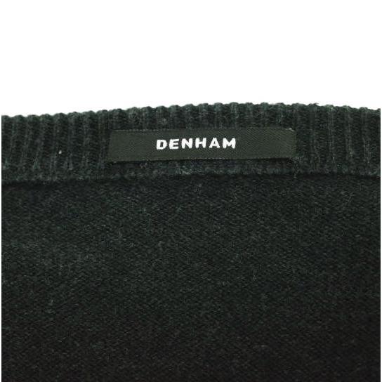 DENHAM デンハム Vガゼット付き ハイゲージコットン ラグランクルーネックニット 01-16-07-53-001 S グレー セーター プルオーバー |  | 02