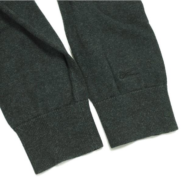 DENHAM デンハム Vガゼット付き ハイゲージコットン ラグランクルーネックニット 01-16-07-53-001 S グレー セーター プルオーバー |  | 05