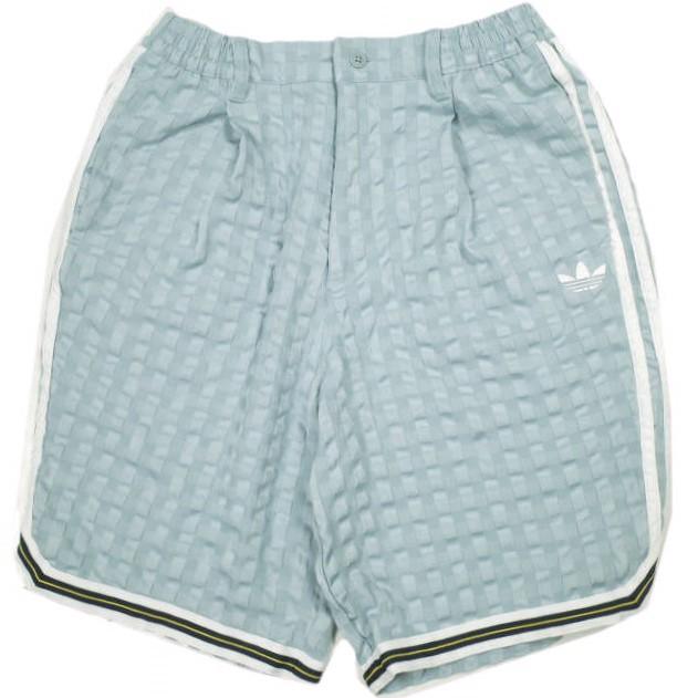 adidas Originals アディダス オリジナルス CHECK SHORT チェックショーツ DV3113 L(JPN) ライトブルー イージー ショートパンツ g15200 | 