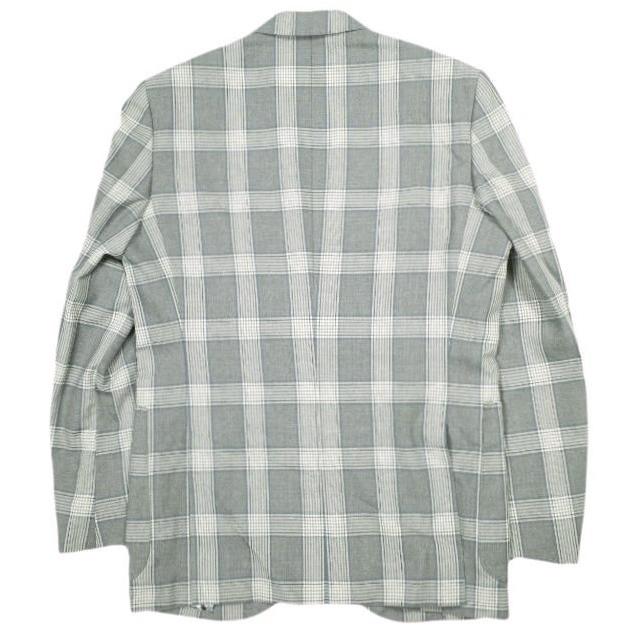 Tollegno 1900 トレーニョ グレンチェックスーツ 春夏モデル オーダーサイズ(M程度) グレー セットアップ ジャケット＆スラックス g15207 |  | 02