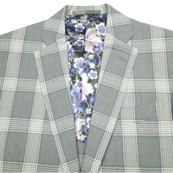 Tollegno 1900 トレーニョ グレンチェックスーツ 春夏モデル オーダーサイズ(M程度) グレー セットアップ ジャケット＆スラックス g15207 |  | 05