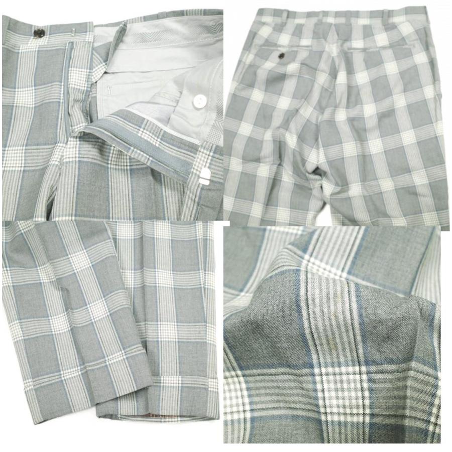 Tollegno 1900 トレーニョ グレンチェックスーツ 春夏モデル オーダーサイズ(M程度) グレー セットアップ ジャケット＆スラックス g15207 |  | 09