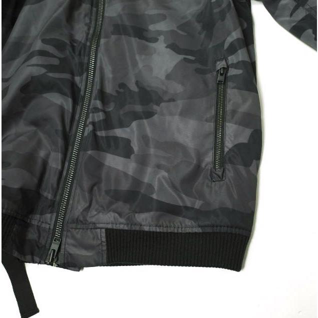 STAMPD スタンプド Camouflage Tech Zip Bomber Jacket カモフラージュボンバージャケット L Black Camo MA-1 フライト 中綿 g15231 |  | 04