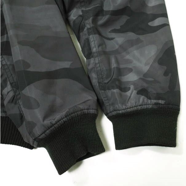 STAMPD スタンプド Camouflage Tech Zip Bomber Jacket カモフラージュボンバージャケット L Black Camo MA-1 フライト 中綿 g15231 |  | 05