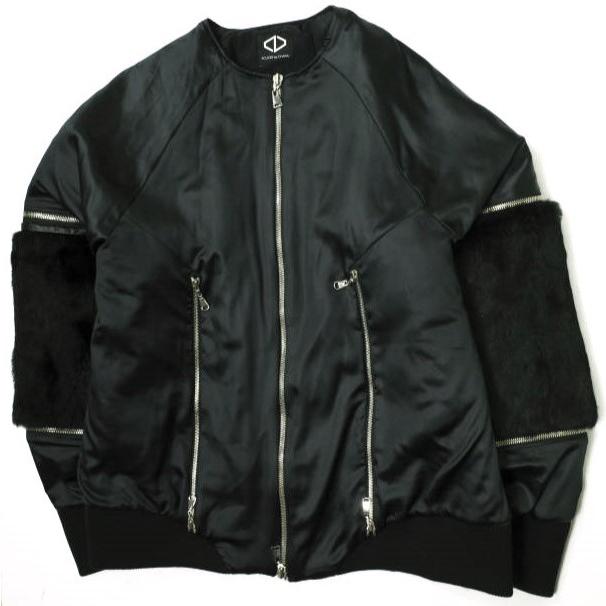 ACUODアクオド今期数量限定ZipperSweatShirt黒 ACUODアクオド今期数量限定ZipperSweatShirt黒