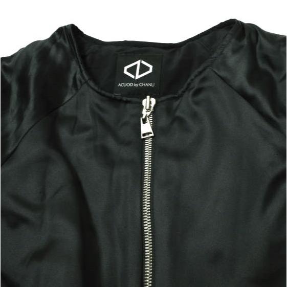 ACUOD by CHANU アクオド バイ チャヌ 17AW 日本製 2WAY リアルファー パフジャケット Free ブラック ジップデザイン ブルゾン g15249 |  | 04