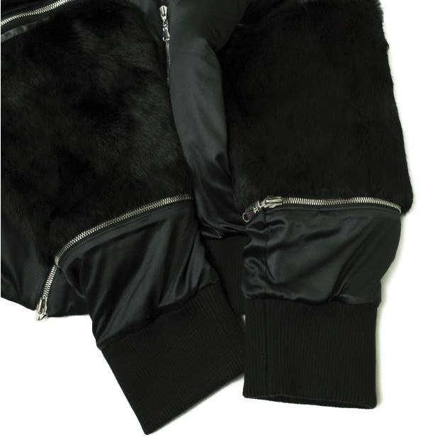 ACUOD by CHANU アクオド バイ チャヌ 17AW 日本製 2WAY リアルファー パフジャケット Free ブラック ジップデザイン ブルゾン g15249 |  | 06