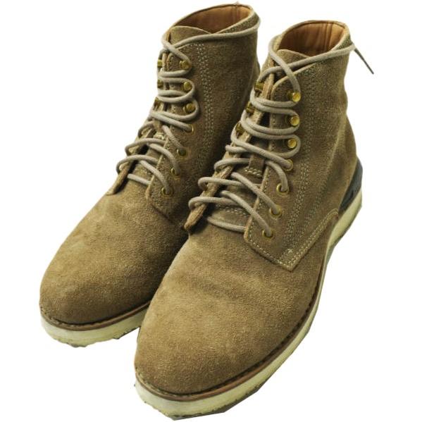 visvim ビズビム VIRGIL BOOTS-FOLK VEGGIE SUEDE バージルブーツ US8(26cm) BROWN ヴィズヴィム スエード レースアップ シューズ g15276 | 