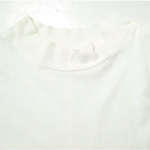 ALWEL オルウェル 日本製 MOCK NECK H/SLV T モックネックハーフスリーブTシャツ DM-17 M ホワイト 五分袖 カットソー トップス g15291｜looponline｜04