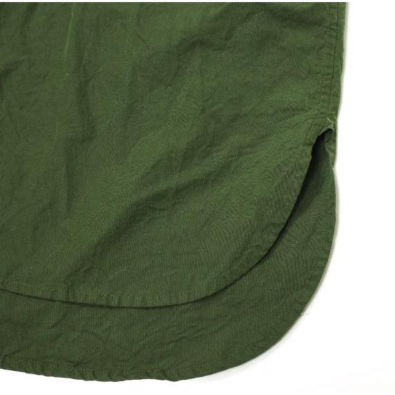 ARTS&amp;SCIENCE アーツアンドサイエンス 21AW 日本製 Bukly Bal Collar Shirt コットンシルク オーバーサイズシャツ 0213-U6125-2034 2 Old Forest Green 長袖 トップス【中古】【ARTS&amp;SCIENCE】 ARTS＆SCIENCE アーツアンドサイエンス 21AW Bukly Bal Collar Shirt
