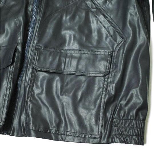 rajabrooke ラジャブルック 日本製 KULIT BUATAN フェイクレザージャケット L NAVY 革ジャン アウター g15314 |  | 04