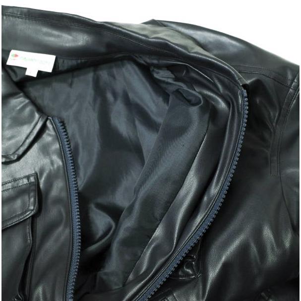 rajabrooke ラジャブルック 日本製 KULIT BUATAN フェイクレザージャケット L NAVY 革ジャン アウター g15314 |  | 06