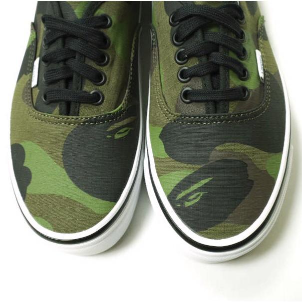 新品 A BATHING APE x VANS ア ベイシング エイプ バンズ 別注 AUTHENTIC 44 DX オーセンティック US9(27cm) 1ST CAMO GREEN 迷彩 g15319 |  | 04