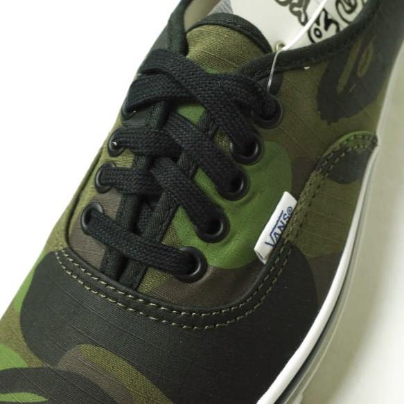 新品 A BATHING APE x VANS ア ベイシング エイプ バンズ 別注 AUTHENTIC 44 DX オーセンティック US9(27cm) 1ST CAMO GREEN 迷彩 g15319 |  | 05
