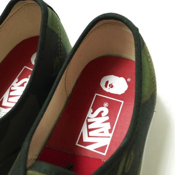 新品 A BATHING APE x VANS ア ベイシング エイプ バンズ 別注 AUTHENTIC 44 DX オーセンティック US9(27cm) 1ST CAMO GREEN 迷彩 g15319 |  | 07