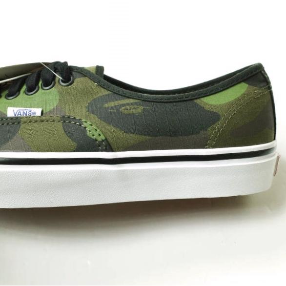 新品 A BATHING APE x VANS ア ベイシング エイプ バンズ 別注 AUTHENTIC 44 DX オーセンティック US9(27cm) 1ST CAMO GREEN 迷彩 g15319 |  | 08