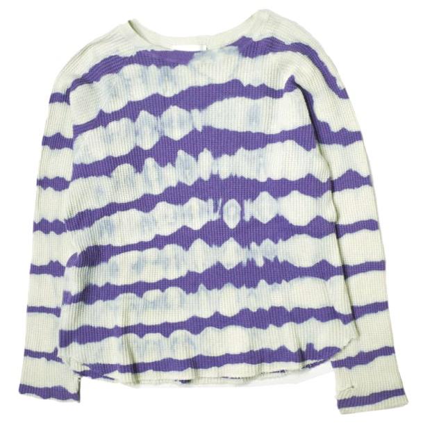 UNUSED アンユーズド 21SS Tie Dye Thermal Long Sleeve T-shirt タイダイ染めサーマルロングスリーブTシャツ US2023 0 PURPLE カットソー | 