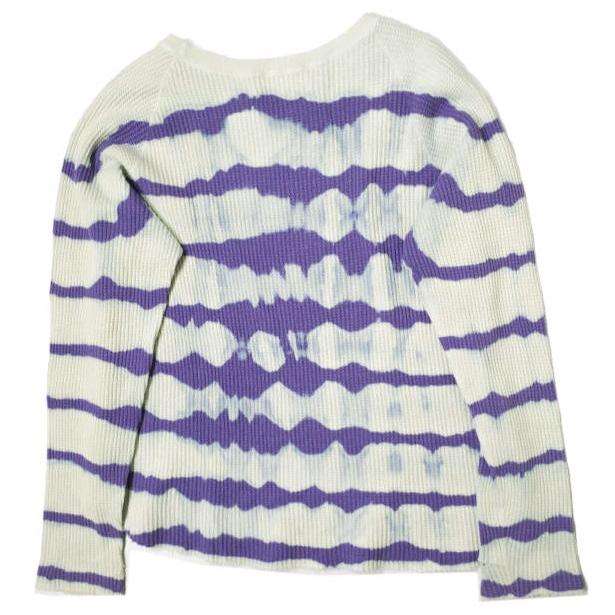UNUSED アンユーズド 21SS Tie Dye Thermal Long Sleeve T-shirt タイダイ染めサーマルロングスリーブTシャツ US2023 0 PURPLE カットソー |  | 01