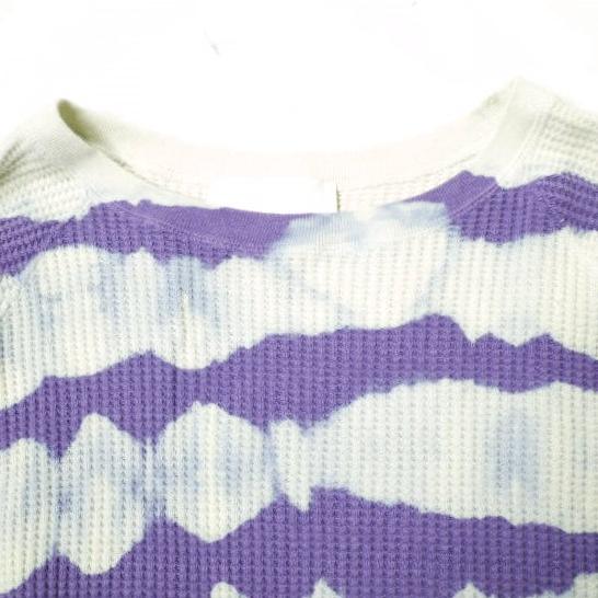 UNUSED アンユーズド 21SS Tie Dye Thermal Long Sleeve T-shirt タイダイ染めサーマルロングスリーブTシャツ US2023 0 PURPLE カットソー |  | 04