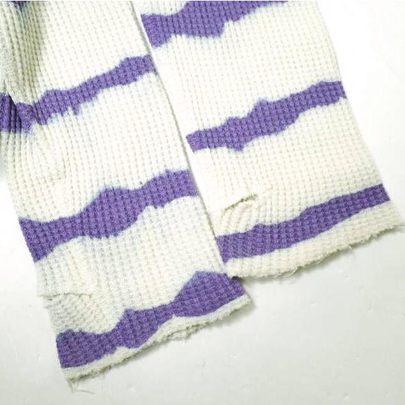 UNUSED アンユーズド 21SS Tie Dye Thermal Long Sleeve T-shirt タイダイ染めサーマルロングスリーブTシャツ US2023 0 PURPLE カットソー |  | 05