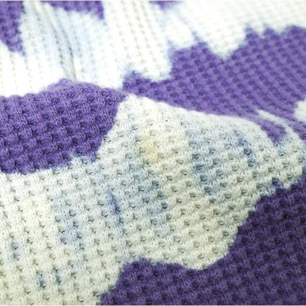 UNUSED アンユーズド 21SS Tie Dye Thermal Long Sleeve T-shirt タイダイ染めサーマルロングスリーブTシャツ US2023 0 PURPLE カットソー |  | 07