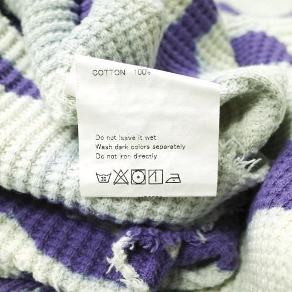 UNUSED アンユーズド 21SS Tie Dye Thermal Long Sleeve T-shirt タイダイ染めサーマルロングスリーブTシャツ US2023 0 PURPLE カットソー |  | 08