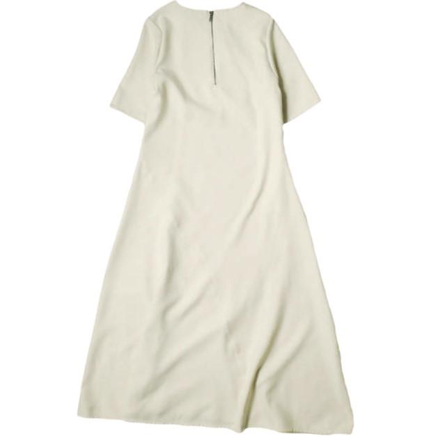 TO UNITED ARROWS ユナイテッドアローズ 日本製 P FLA MAXI ONE PIECE 二重織カルゼマキシワンピース 1583-699-0060 M Off White g15329 |  | 01