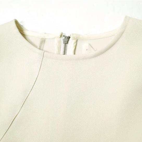 TO UNITED ARROWS ユナイテッドアローズ 日本製 P FLA MAXI ONE PIECE 二重織カルゼマキシワンピース 1583-699-0060 M Off White g15329 |  | 04