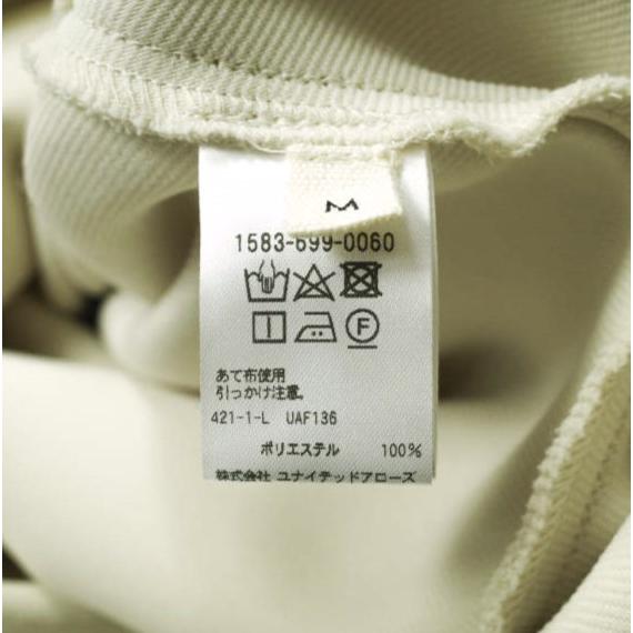 TO UNITED ARROWS ユナイテッドアローズ 日本製 P FLA MAXI ONE PIECE 二重織カルゼマキシワンピース 1583-699-0060 M Off White g15329 |  | 09