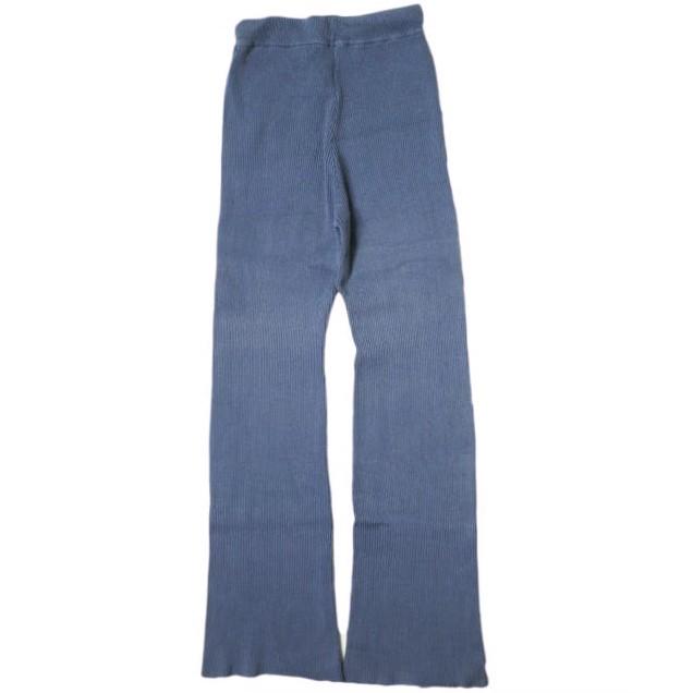 PERVERZE パーバーズ Cotton Rib Line Pants コットンリブラインパンツ 0119030503 Free ブルー カットオフ イージー フレア g15337 |  | 01
