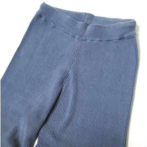 PERVERZE パーバーズ Cotton Rib Line Pants コットンリブラインパンツ 0119030503 Free ブルー カットオフ イージー フレア g15337 |  | 02