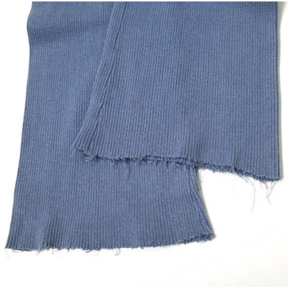 PERVERZE パーバーズ Cotton Rib Line Pants コットンリブラインパンツ 0119030503 Free ブルー カットオフ イージー フレア g15337 |  | 05