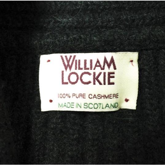 WILLIAM LOCKIE ウィリアムロッキー スコットランド製 カシミヤショールカラーカーディガン 40 チャコールグレー ニット ローゲージ g15361 |  | 02