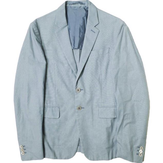 PRADA プラダ コットン2Bテーラードジャケット ACS1 2014 3532 SD020 S121 91X 46 サックスブルー アウター g15419 | 